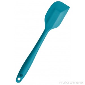 StarPack Premium Silicone Spatula (11.5) with Hygienic Solid Coating + Bonus 101 Cooking Tips (Teal Blue) - B00VSSY1SA